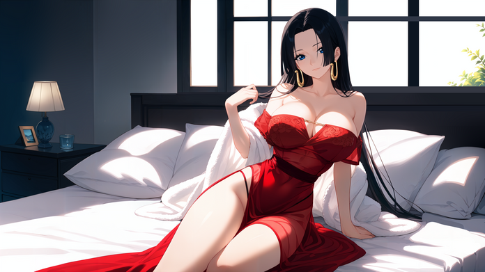 Boa Hancock on the bed